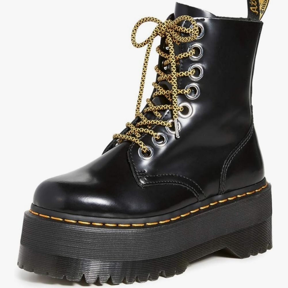 Dr. Martens Women’s Jadon Platform Black Combat Boots